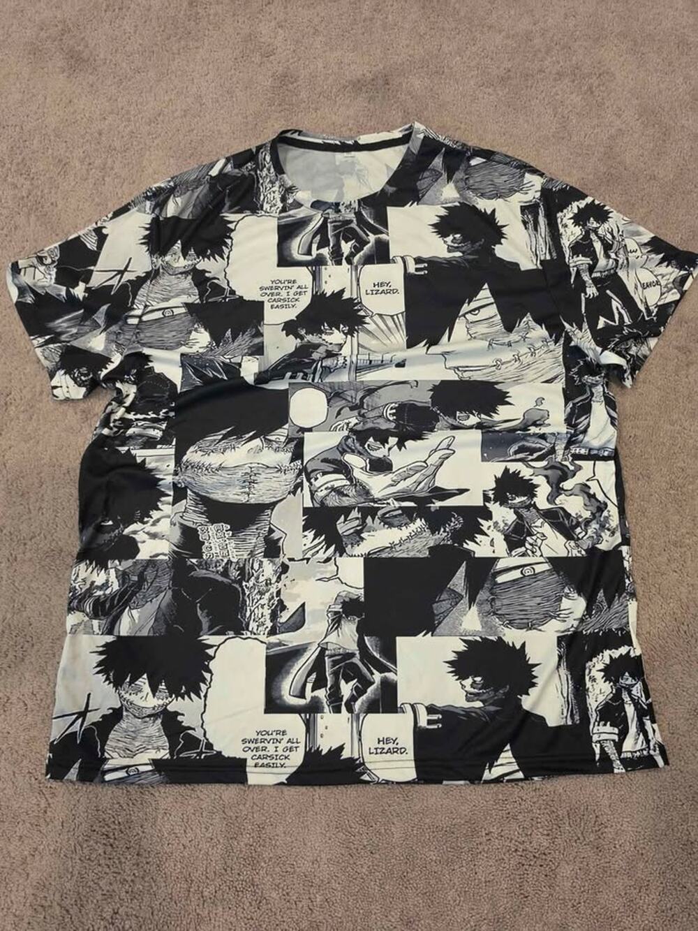 My Hero Academia Dabi Manga Graphic T-Shirt 3XL Anime All Over Print